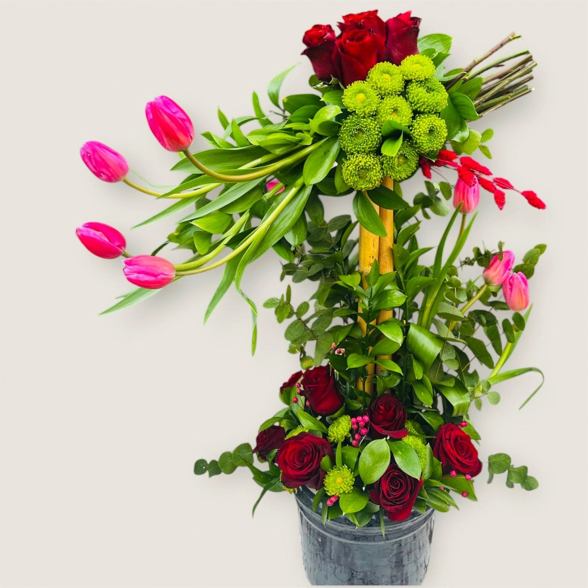 Lüks Zarafet – Gül Ve Lale Tasarım Aranjmanı