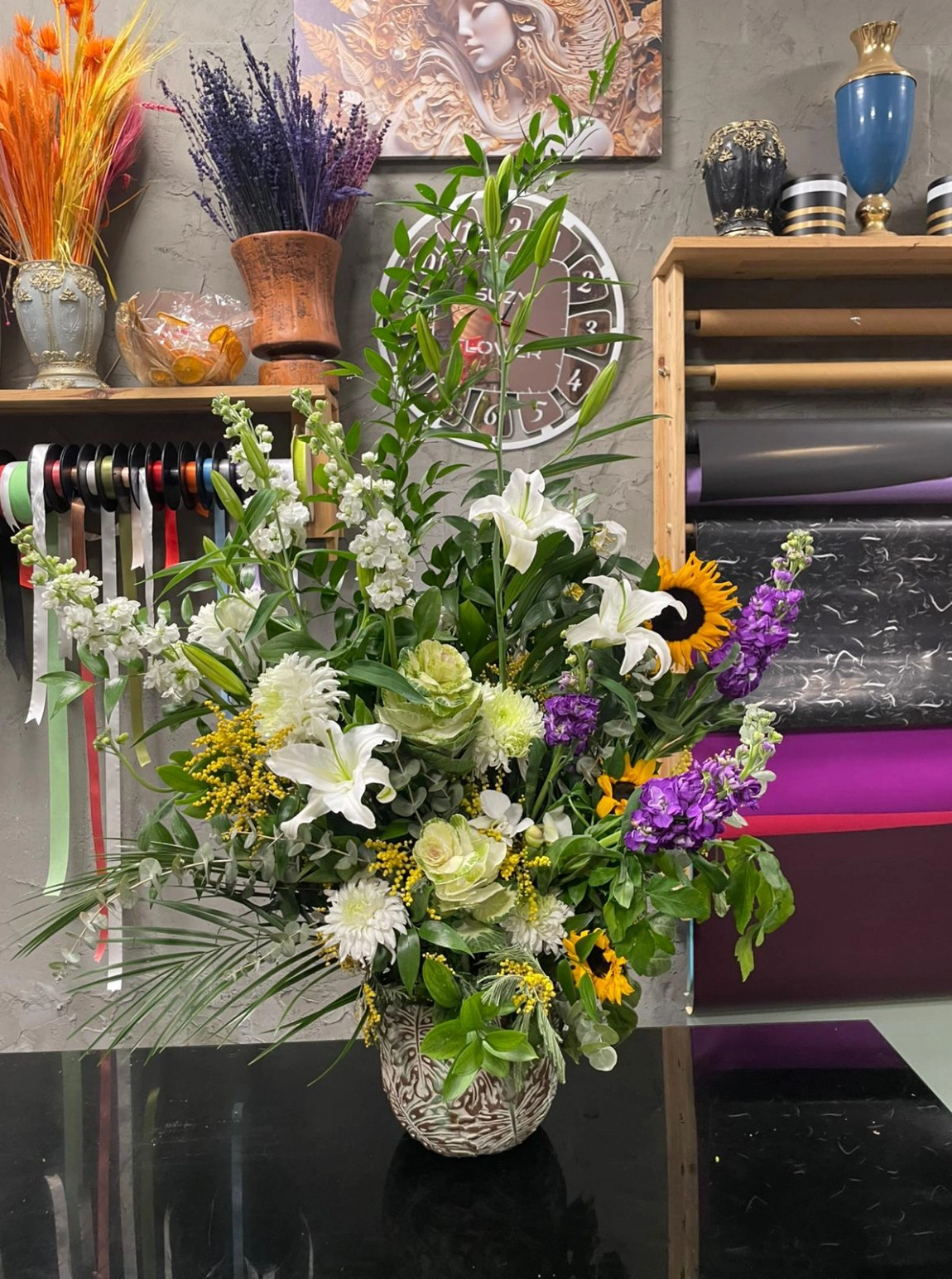 Renkli Lüks Karışık Aranjmanı