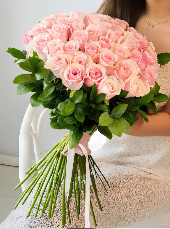 35 Tane Pembe Gül Buketi