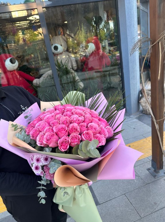 50'Li Pembe Gül Buketi̇