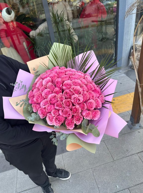 50'Li Pembe Gül Buketi̇