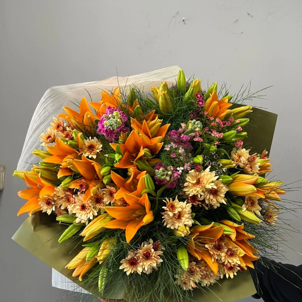 Dev Karışık Renkli Buket