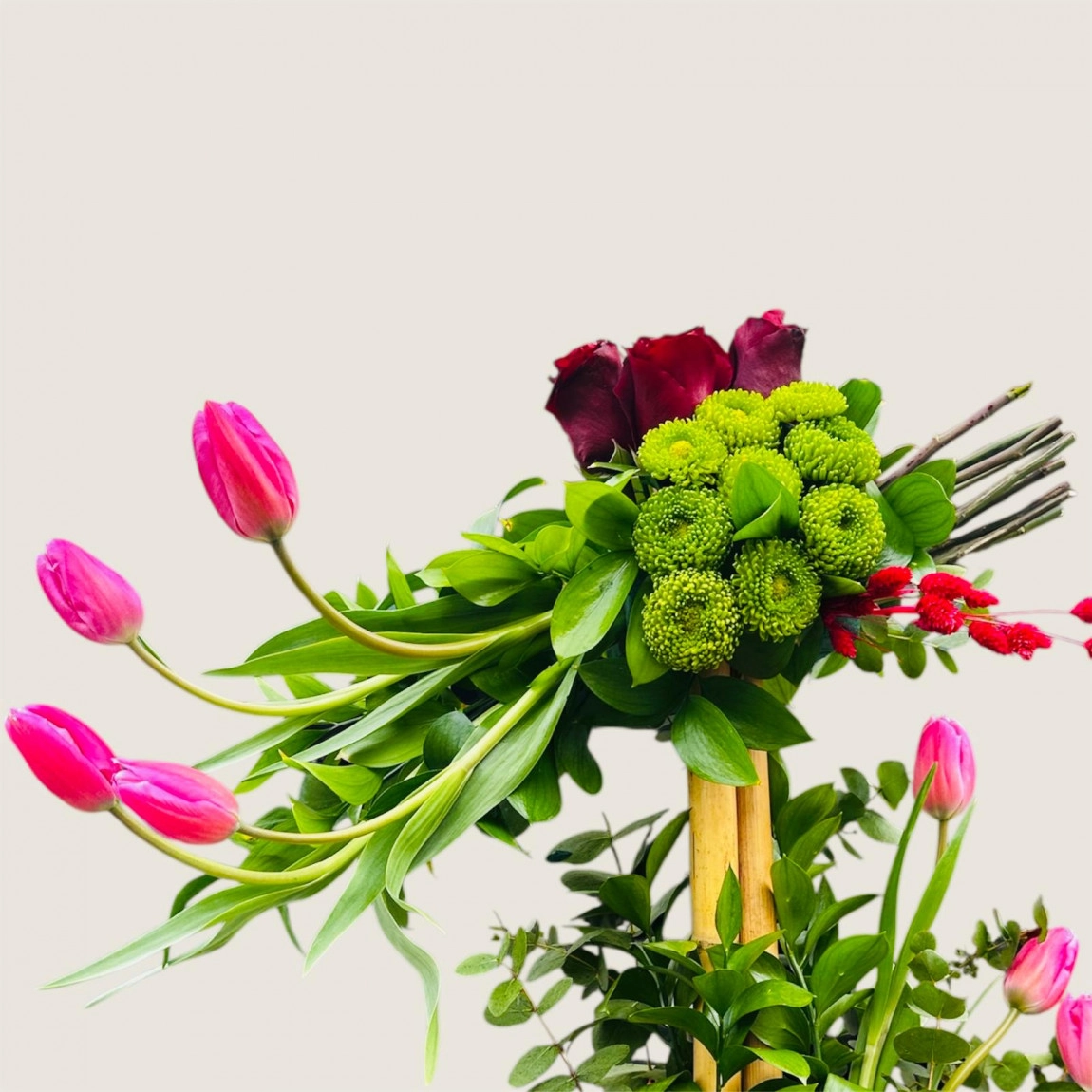 Lüks Zarafet – Gül Ve Lale Tasarım Aranjmanı