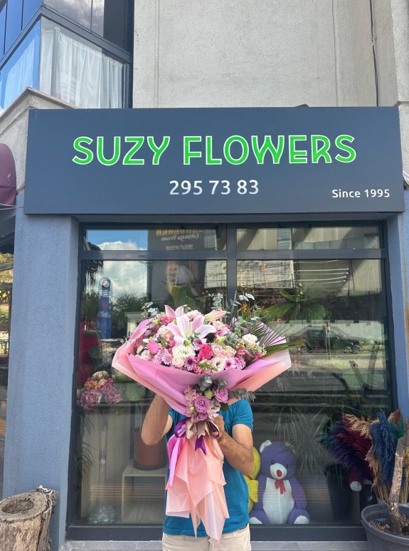 Pembe Li̇lyum Gül Kasimpati Buketi̇