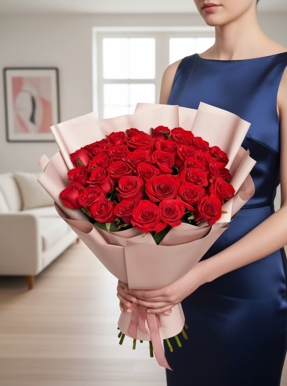 31 Adet Kırmızı Gül Buketi