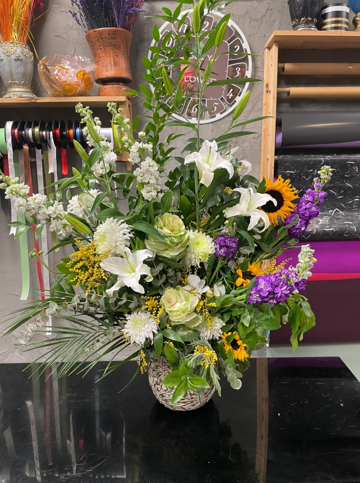 Renkli Lüks Karışık Aranjmanı