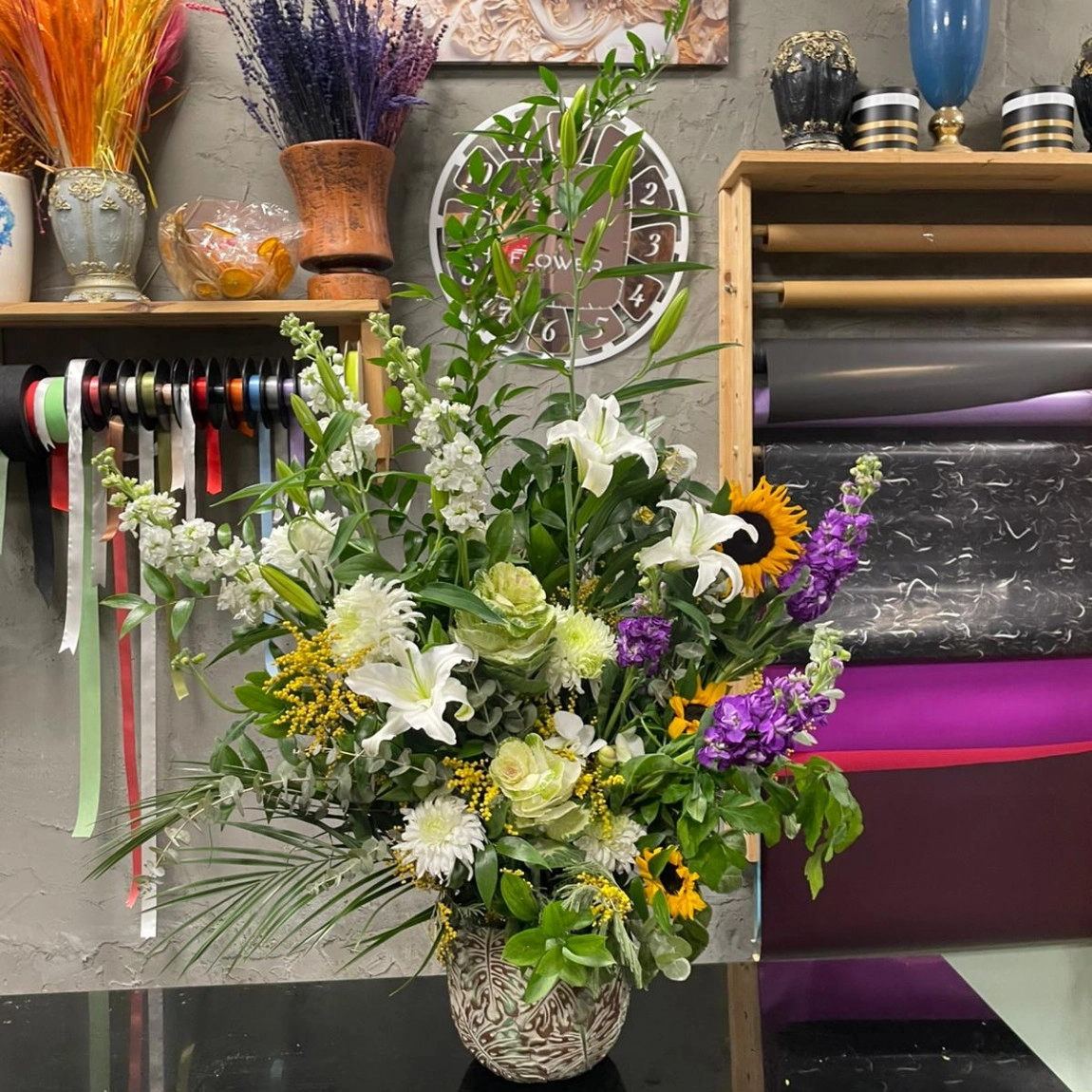 Renkli Lüks Karışık Aranjmanı