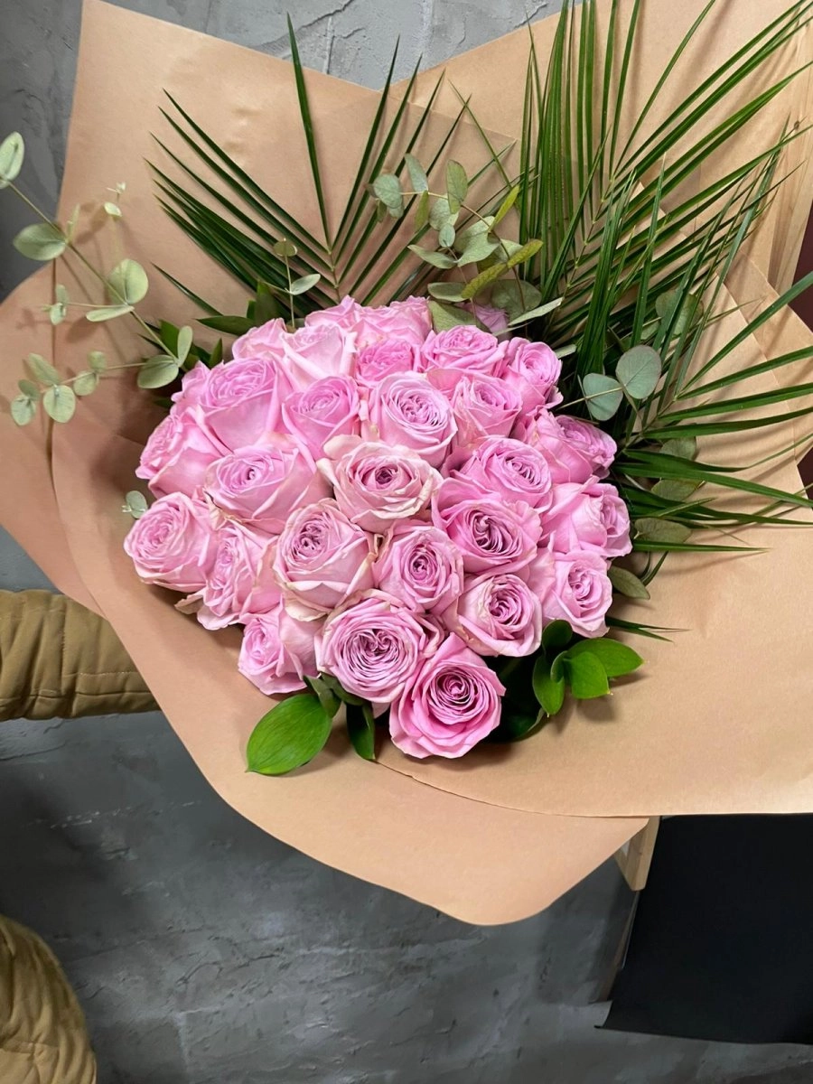 İthal Premium 30 Pembe Gül Buketi